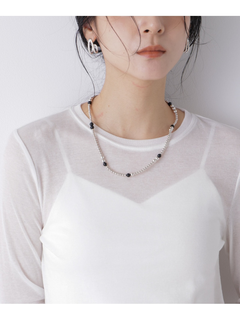PHILIPPE AUDIBERT/Eunice necklace Black NANO universe ナノユニバース アクセサリー・腕時計 ネックレス ブラック【送料無料】[ Fashion]