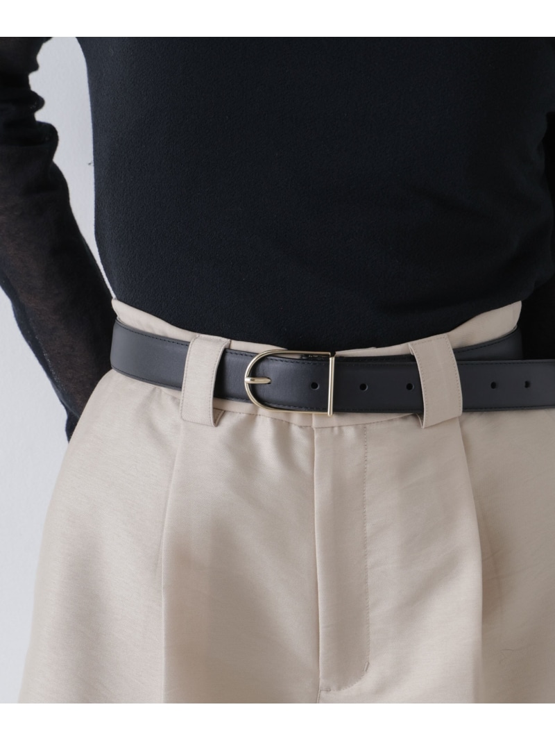 JAMIRAY/LEATHER DRESS BELT NANO universe ナノユニバース ファッション雑貨 ベルト ブラック【送料無料】[ Fashion]