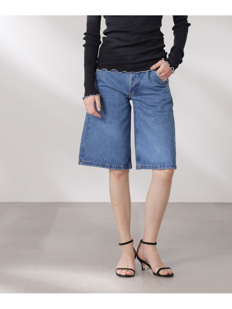 【SALE／40%OFF】OperaSPORT/DANIELLE DENIM SHORTS NANO universe ナノユニバース パンツ その他のパンツ ブルー【RBA_E】【送料無料】[ Fashion]