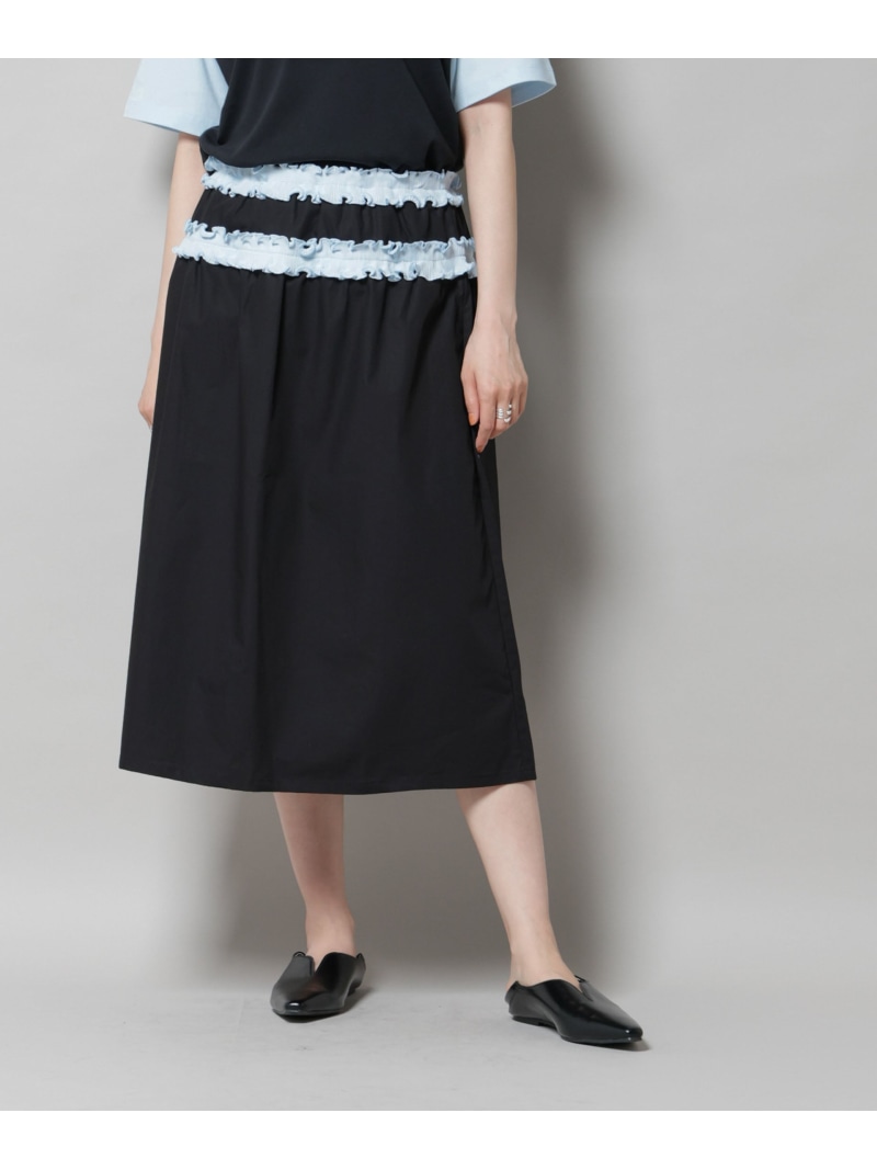 【SALE／30%OFF】OperaSPORT/ALBERTINE SKIRT NANO universe ナノユニバース スカート ミディアムスカート ブラック【RBA_E】【送料無料】[ Fashion]