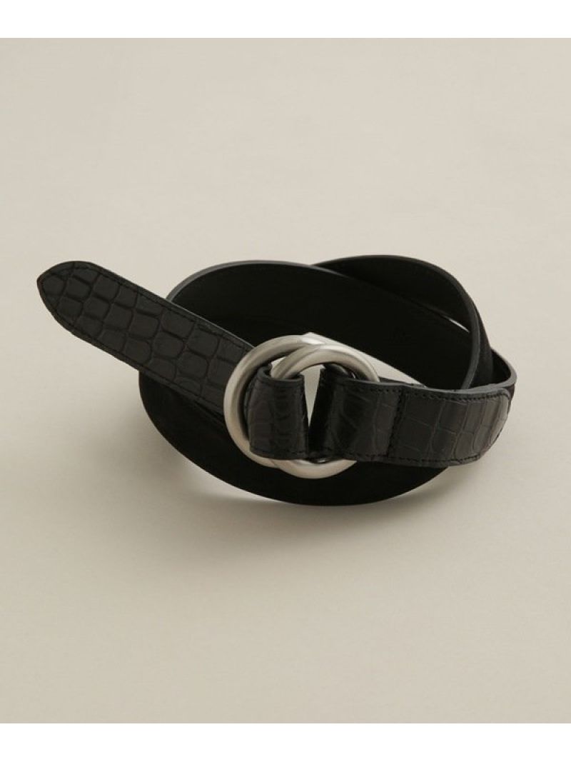 スエード クロコダイルコンビwリングベルト Sole ナノユニバース The