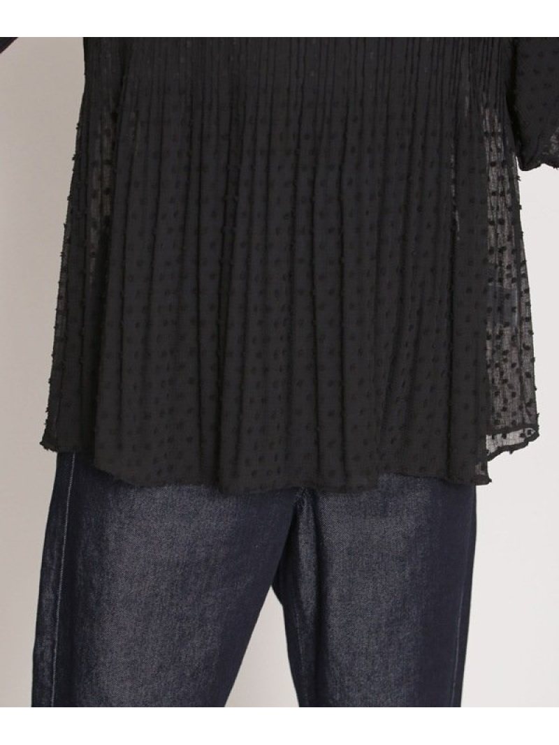 期間限定特価 Sale 10 Off スノードットジャガードプリーツブラウス 長袖 Nano Universe ナノユニバース シャツ ブラウス シャツ ブラウスその他 ブラック ベージュ Rba E Rakuten Fashion Nano Universe 日本産 Gmsaz Com