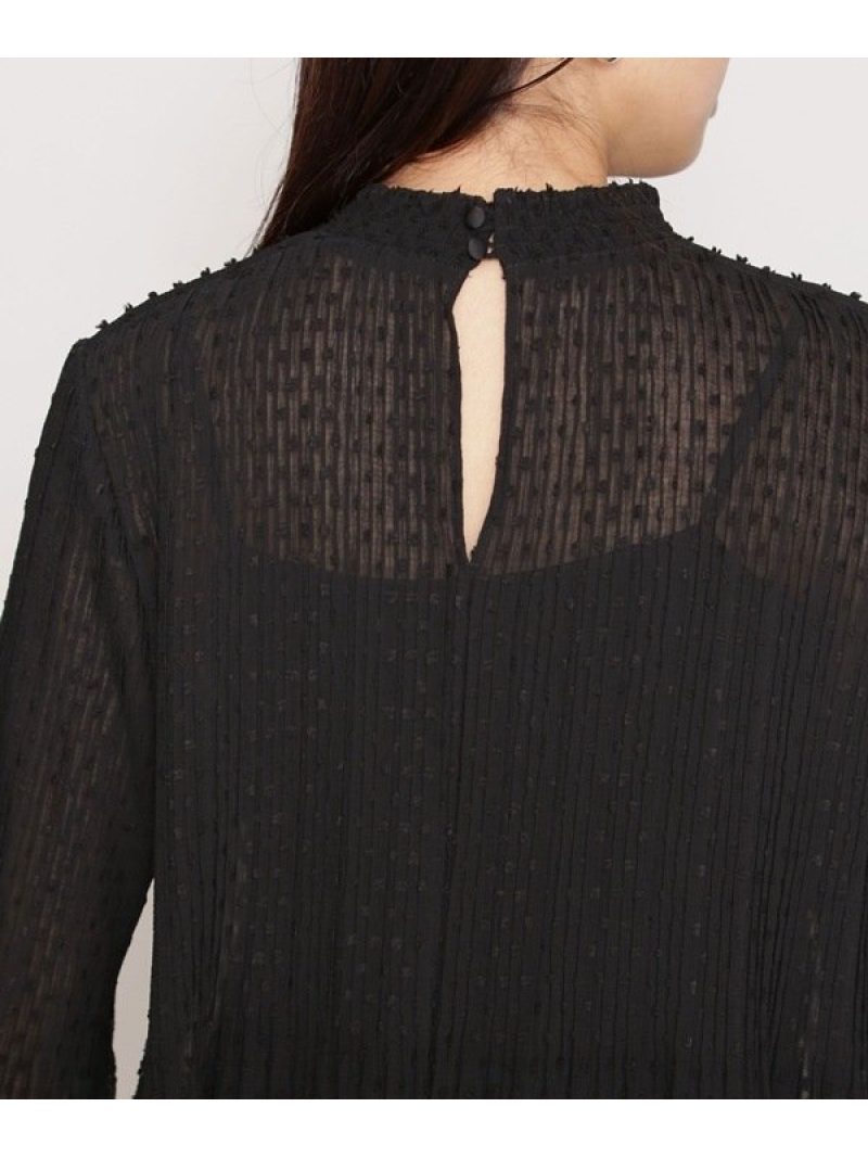 期間限定特価 Sale 10 Off スノードットジャガードプリーツブラウス 長袖 Nano Universe ナノユニバース シャツ ブラウス シャツ ブラウスその他 ブラック ベージュ Rba E Rakuten Fashion Nano Universe 日本産 Gmsaz Com