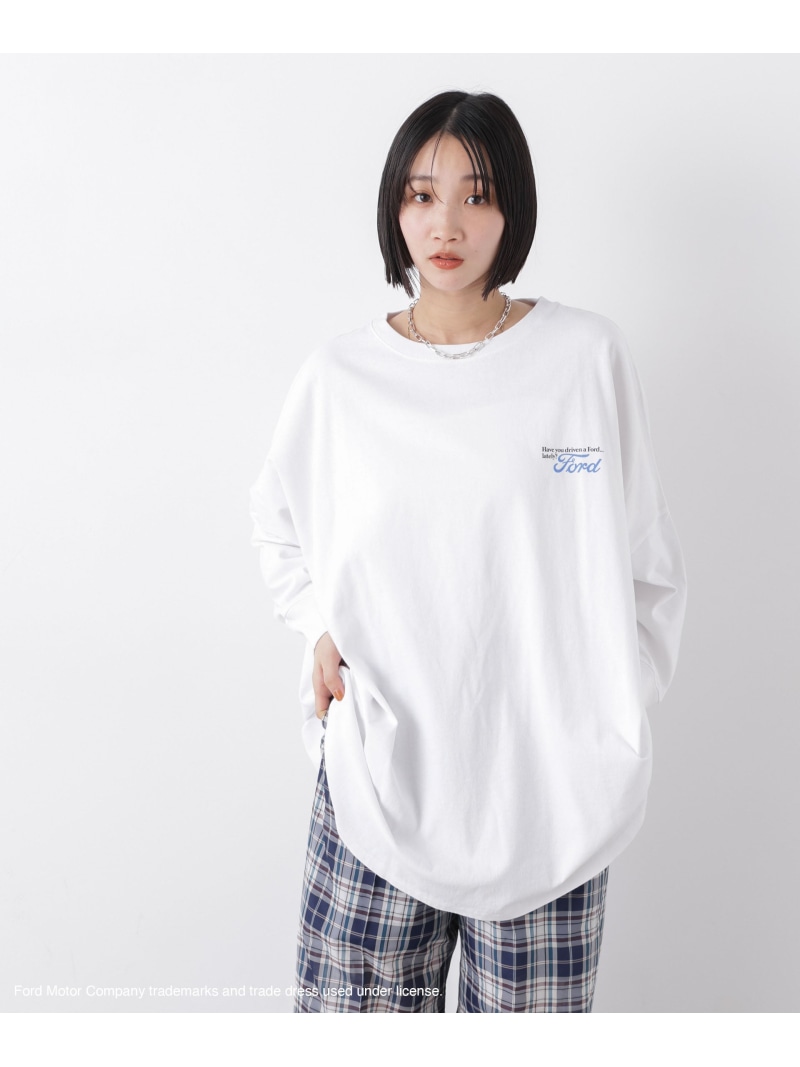 GOOD ROCK SPEED/FORD Big LS shirts NANO universe ナノユニバース トップス カットソー・Tシャツ ホワイト【送料無料】[ Fashion]