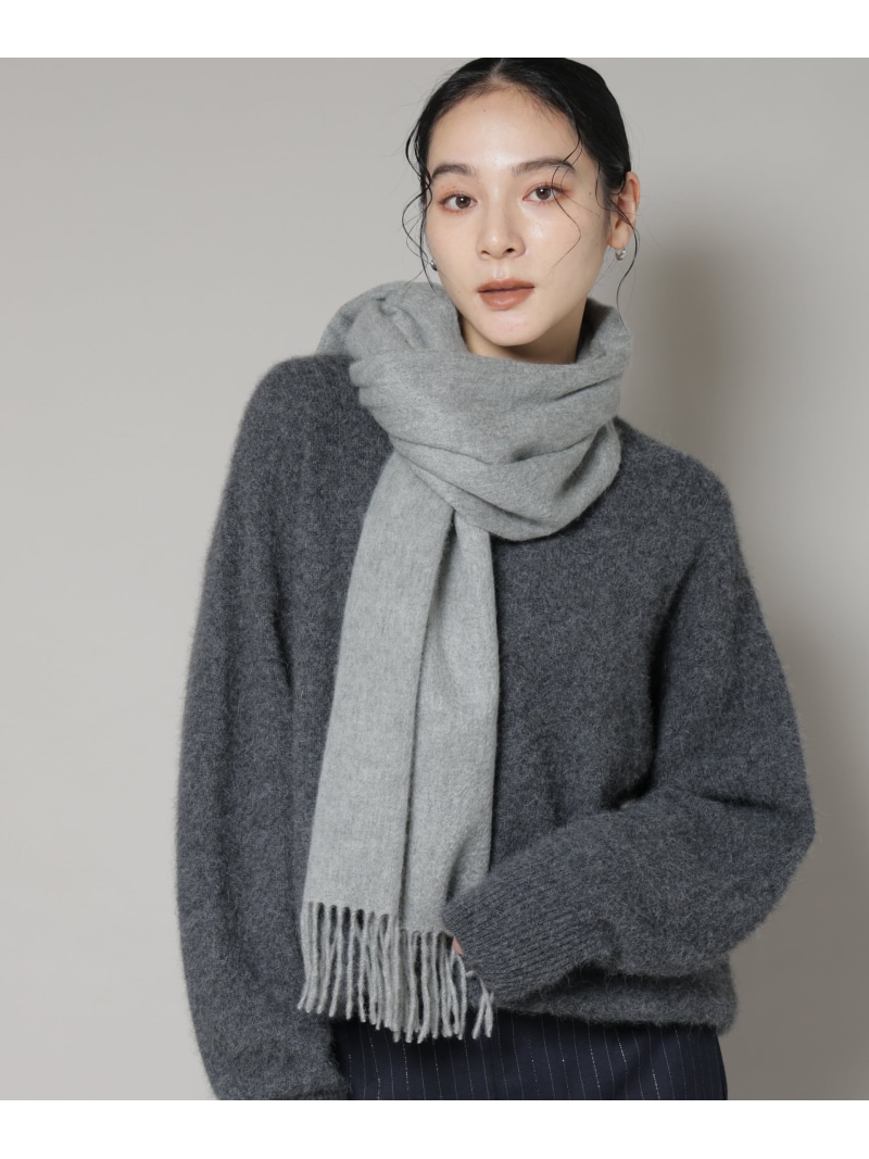 【SALE／30%OFF】カシミヤストール NANO universe ナノユニバース ファッション雑貨 マフラー・ストール・ネックウォーマー グレー ブラウン ホワイト【RBA_E】【送料無料】[ Fashion]｜NANO universe