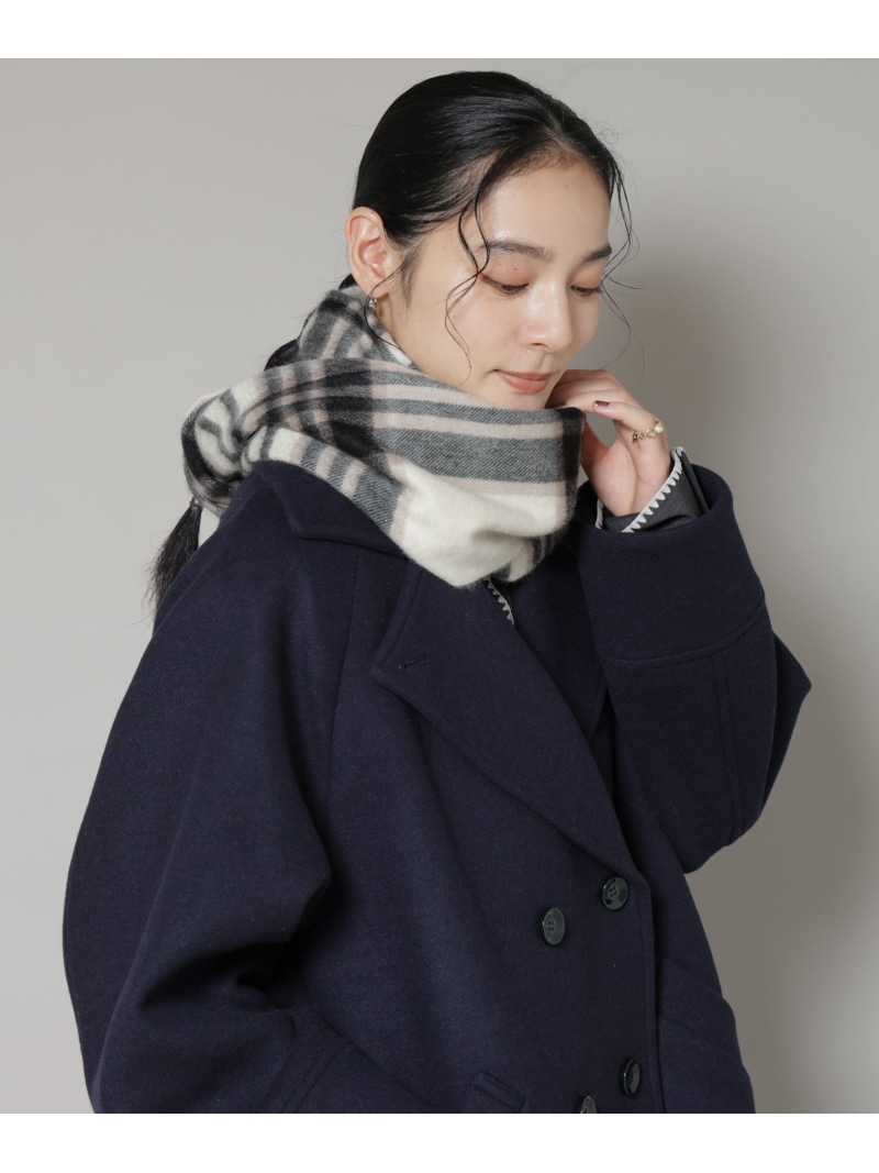 【SALE／30%OFF】カシミヤチェックストール NANO universe ナノ全ての存在 流行り物雑貨 マフラー・ストール・ネックウォーマー【RBA_E】【貨物輸送無料】[ Fashion]