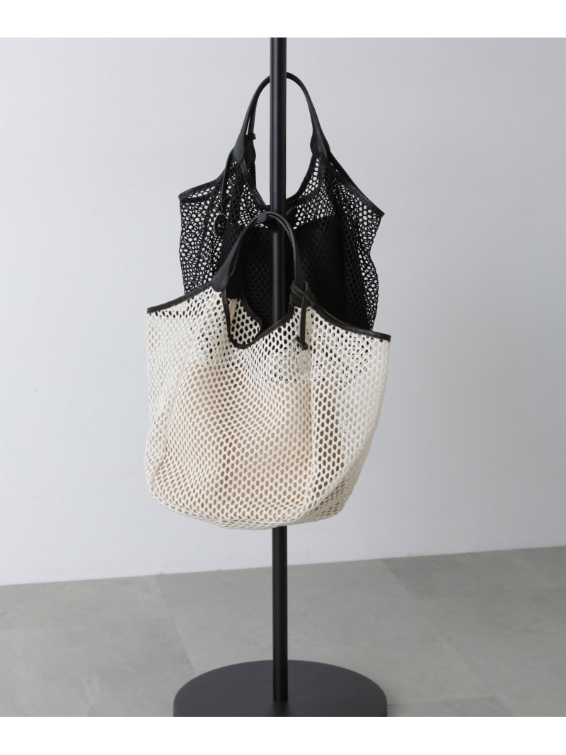 【SALE／30%OFF】MARCO MASI/メッシュ トートバッグ NANO universe ナノユニバース バッグ その他のバッグ ブラック ホワイト【RBA_E】【送料無料】[ Fashion]｜NANO universe