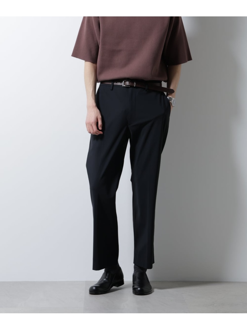【SALE／50%OFF】「NTROUSERS PREMIUM」クールタッチストレッチストレートパンツ撥水(セットアップ可) NANO universe ナノユニバース パンツ その他のパンツ ベージュ ブラック【RBA_E】【送料無料】[ Fashion]