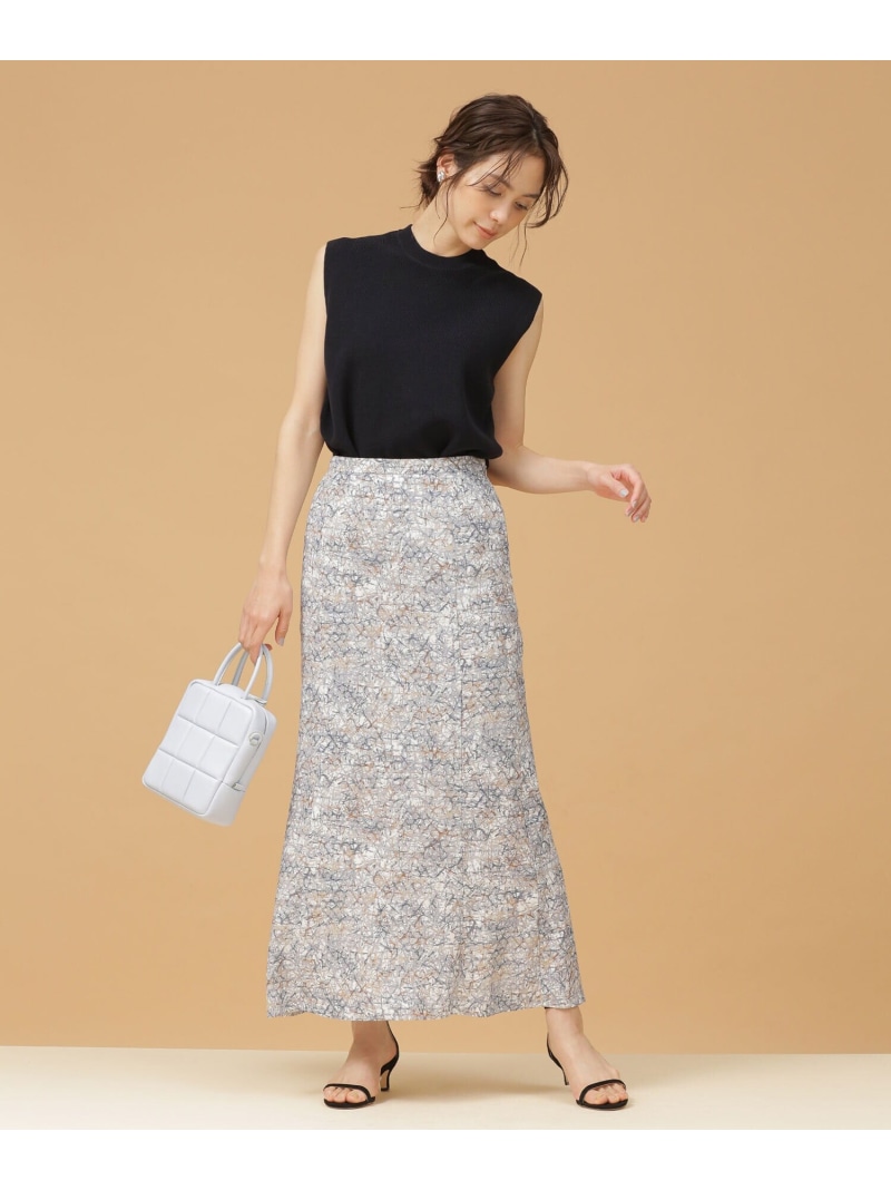 ぼかしプリントロングスカート Nano Universe ナノユニバース