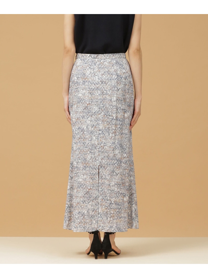 ぼかしプリントロングスカート Nano Universe ナノユニバース