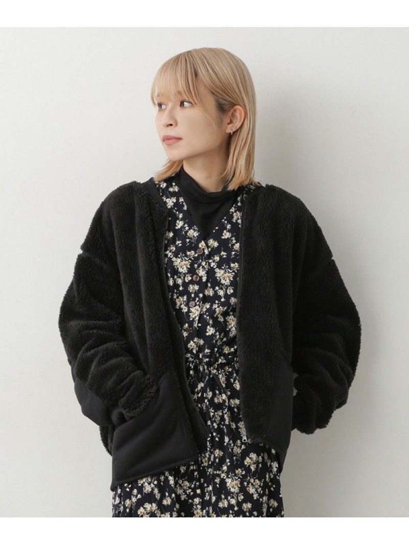 ボアフリースma 1 Sportswear ニット カーディガン ナノユニバース