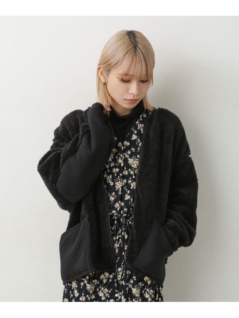 ボアフリースma 1 Sportswear ニット カーディガン ナノユニバース