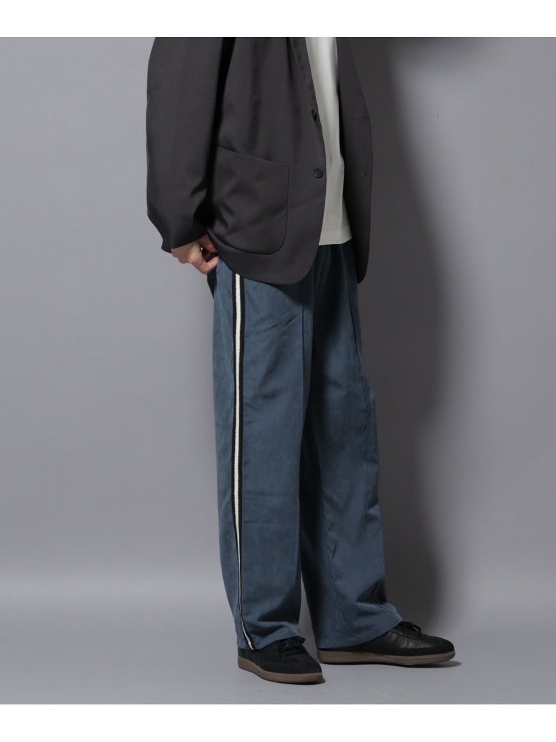 【SALE／20%OFF】NORMANBROS別注 トラックパンツ NANO universe ナノユニバース パンツ その他のパンツ ブルー グリーン グレー【RBA_E】【送料無料】[ Fashion]