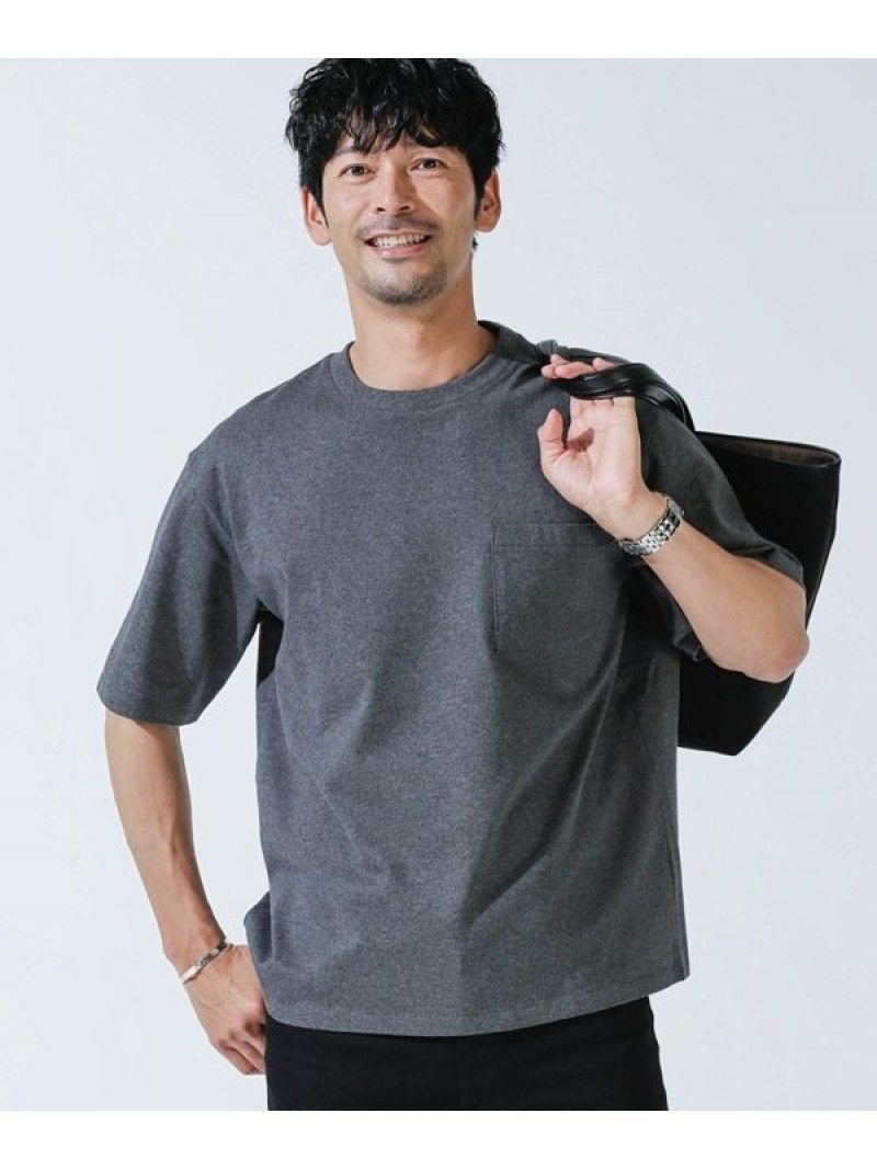 楽天市場 Anti Soaked ヘビークルーネックビッグtシャツ Nano Universe ナノユニバース カットソー Tシャツ グレー ホワイト 先行予約 送料無料 Rakuten Fashion Nano Universe