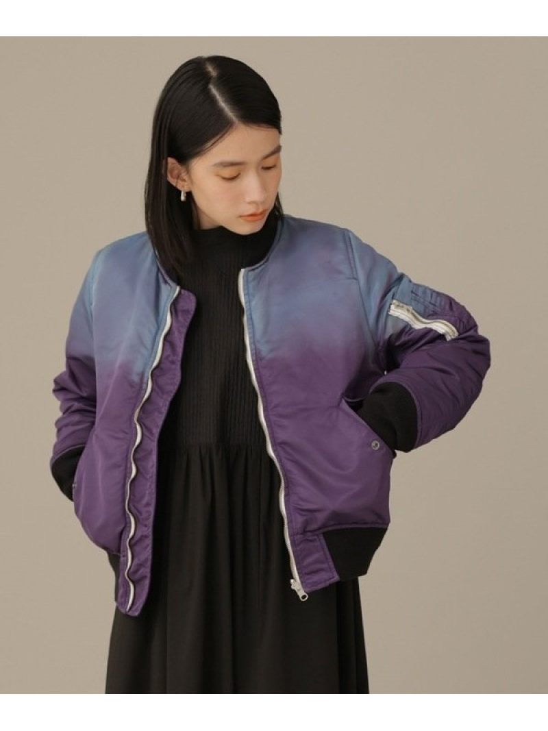新作人気モデル Hand Dyed Flight Jacket NOMA t.d. ナノユニバース