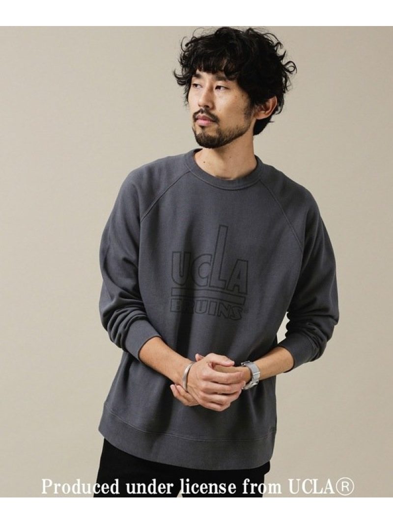 カレッジロゴフェード加工スウェット Nano ナノユニバース Universe カレッジロゴフェード加工スウェット Nano ナノユニバース Universe