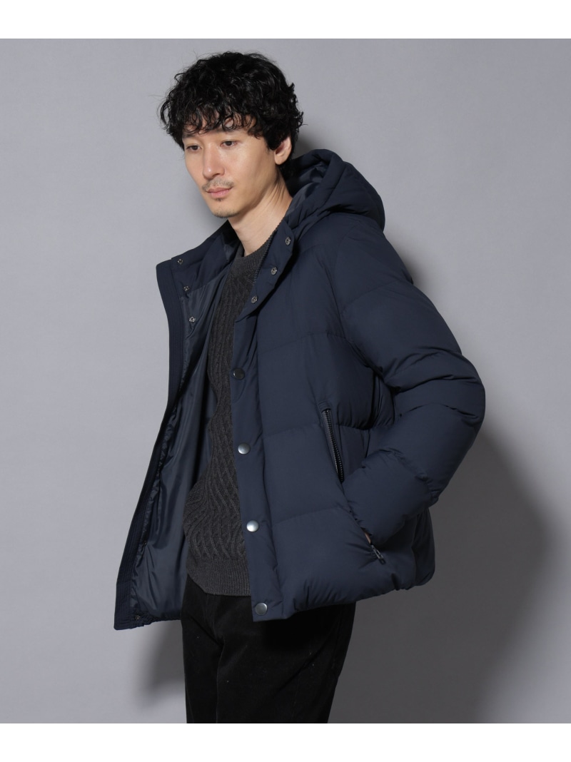 【SALE／50%OFF】anewdown(R)フルダルステッチフーデット撥水落ちこむ NANO universe ナノ全ての存在 ジャケット・アウター ダウンジャケット・ダウンベスト 米国海軍 ベージュ 黒いこと【RBA_E】【貨物輸送無料】[ Fashion]
