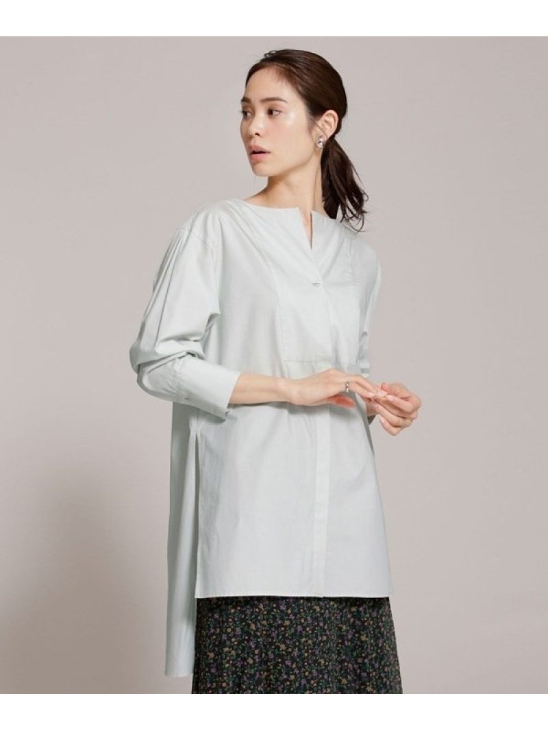 手数料安い トゥルーコットン フロントヨークロングシャツ 長袖 Nano Universe ナノユニバース シャツ ブラウス シャツ ブラウスその他 ホワイト ブルー Rakuten Fashion 100 の保証 Sandwala Com