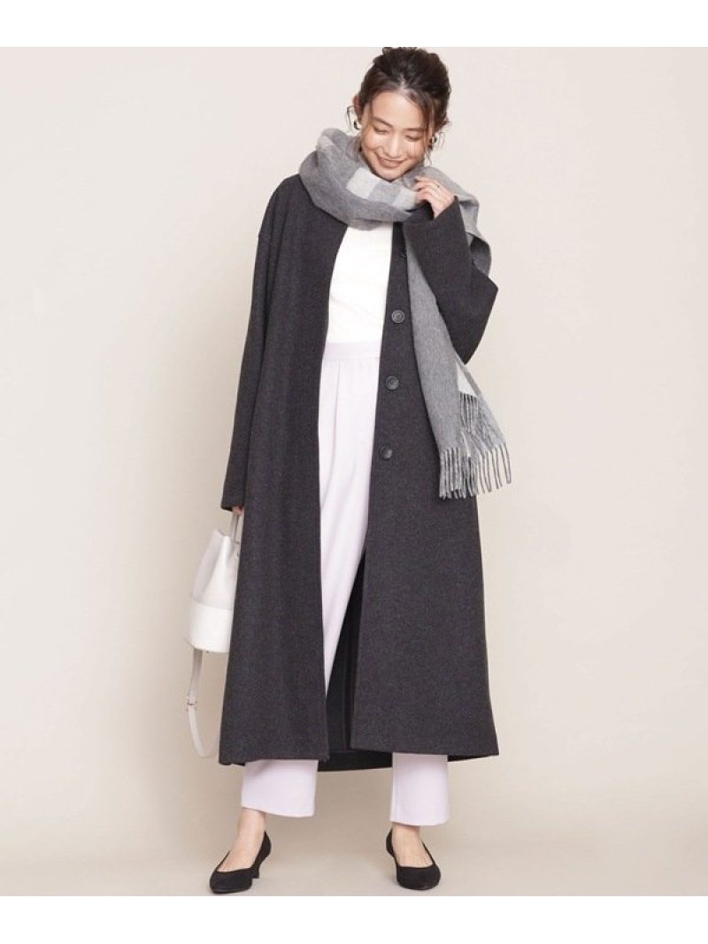 ライトテックメルトンステンカラーコート Nano Universe ナノユニバース ライトテックメルトンステンカラーコート Nano Universe ナノユニバース