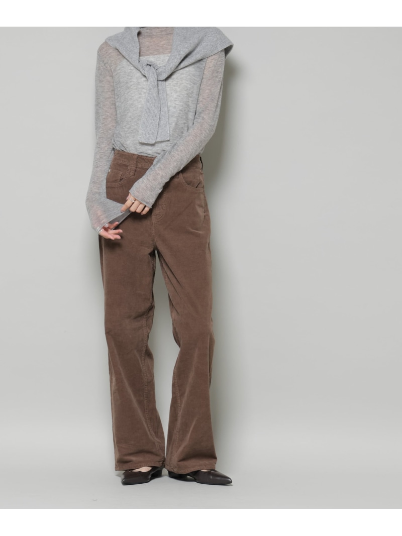 【SALE／20%OFF】Healthy DENIM/Pink Pepper Corduroy NANO universe ナノ全ての存在 ズボン下 余分の物のズボン下 ベージュ 赤銅色【RBA_E】【貨物輸送無料】[ Fashion]
