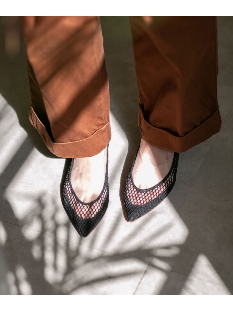 メッシュフラットパンプス Pellico ナノユニバース