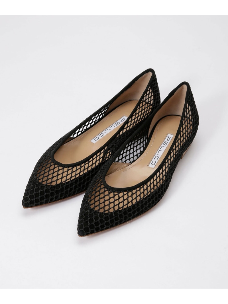 メッシュフラットパンプス Pellico ナノユニバース