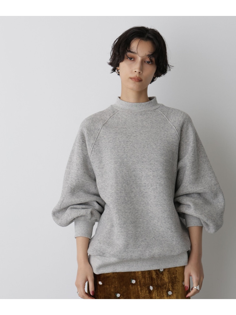 【SALE／30%OFF】「STEVELOUR」フラッフィースタンドプルオーバー NANO universe ナノユニバース トップス カットソー・Tシャツ グレー ブラック【RBA_E】【送料無料】[ Fashion]