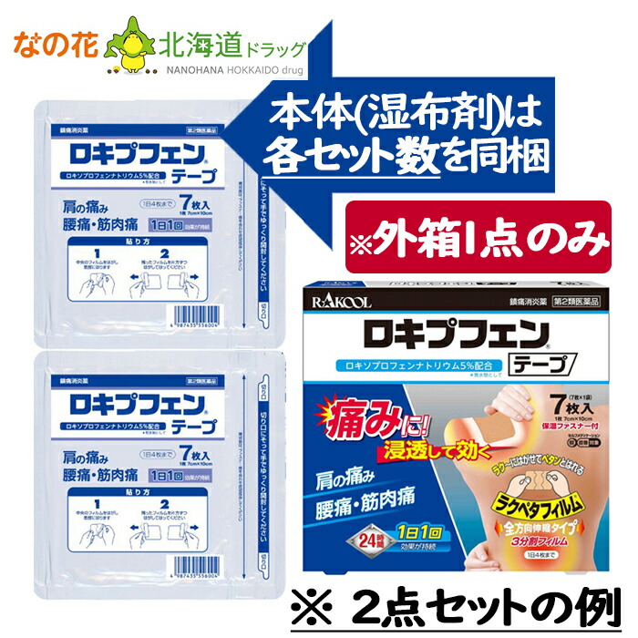 格安人気 10月4日〜5日 全商品ポイント2倍 ロキプフェンテープ 7枚入 ロキソプロフェンNa配合 10点セット シップ 湿布 vlv-law.be