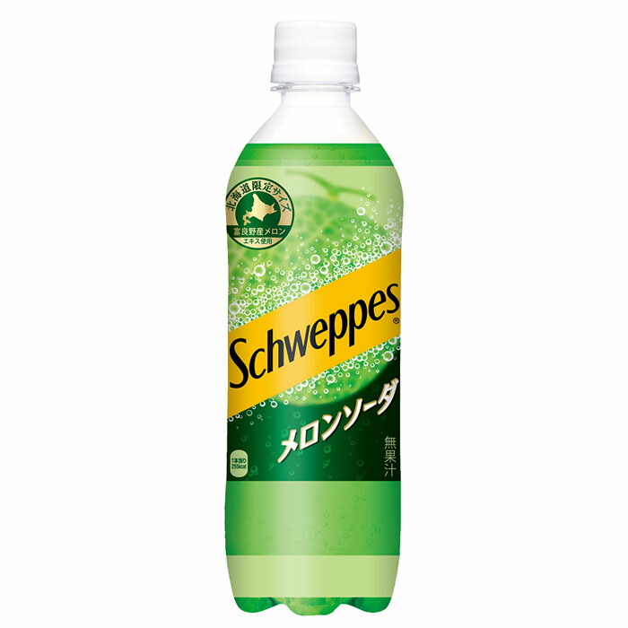 メロンソーダ124本セット シュウェップス メロンソーダ 490mlPET×24本の通販はau PAY