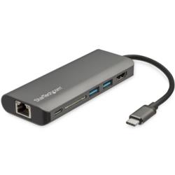 StarTech.com USBマルチハブ/USB-C/4K30Hz HDMI/60W PD/3x USB/LAN/SD(DKT30CSDHPD3) 目安在庫=△｜ナノズ　店