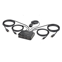 ＳｔａｒＴｅｃｈ．ｃｏｍ KVMスイッチ/2ポート/一画面/4K60Hz DP/USB-C接続(DP Alt)(C2-D46-UC2-CBL-KVM) 目安在庫\u003d△