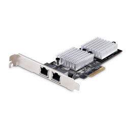 ＳｔａｒＴｅｃｈ．ｃｏｍ LANカード／PCI Express／x1／2x RJ45／100Mbps10/5/2.5/1G(ST10GSPEXNDP2) 目安在庫=△｜ナノズ　店