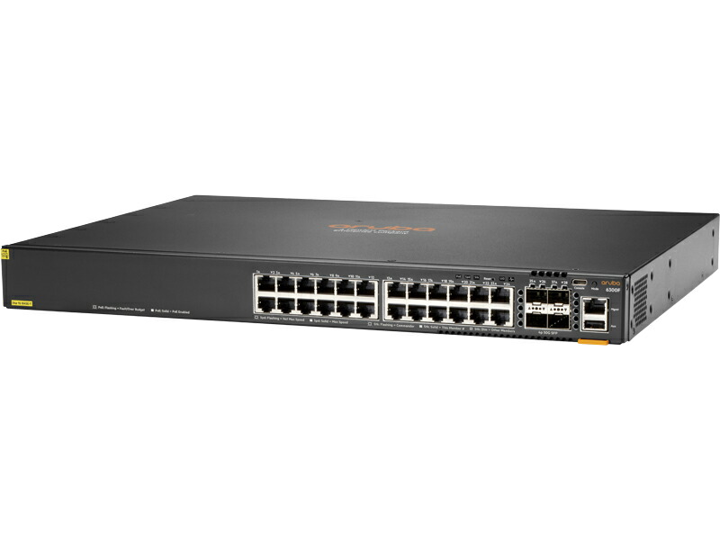 日本ヒューレット・パッカード HPE ANW CX 6300F 24G CL4 PoE 4SFP56 Sw(JL666A#ACF) 取り寄せ商品