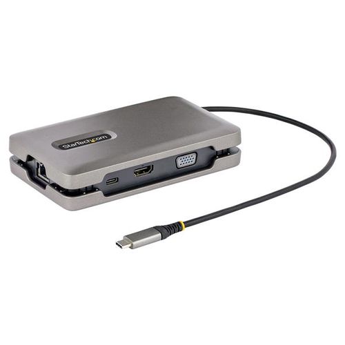 ＳｔａｒＴｅｃｈ．ｃｏｍ USBマルチハブ／USB-C／2画面／4K60Hz HDMI&VGA／100W／3xUSB／ LAN(DKM31C3HVCPD) 目安在庫\u003d○