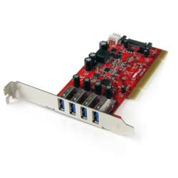 StarTech.com USB増設カード/PCI/PCI-X - 4x USB-A/5Gbps/SATA電源コネクター(PCIUSB3S4) 目安在庫\u003d△