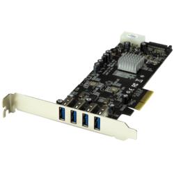 StarTech.com USB増設カード/PCIe 2.0 - 4x USB-A/SATA・LP4電源/5Gbps(PEXUSB3S42V) 目安在庫\u003d○