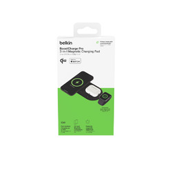 Belkin Qi2 3-in-1 ワイヤレス充電器 ブラック(WIZ022qcBK) 取り寄せ商品｜ナノズ　店