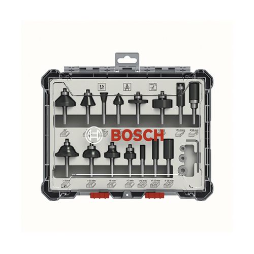 BOSCH ルーター・トリマービットミックス15P 2607017471(65-3437-62) 取り寄せ商いもの
