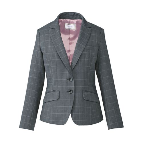 カーシーカシマ ENJOY ジャケット AIR CHIDORI WINDOWPANE グレー 5号 EAJ526(68-0870-64) 取り寄せ商品
