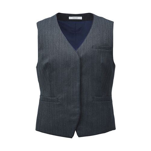 カーシーカシマ ENJOY ベスト AURA HERRINGBONE チャコール 5号 EAV752(68-0892-82) 取り寄せ商品