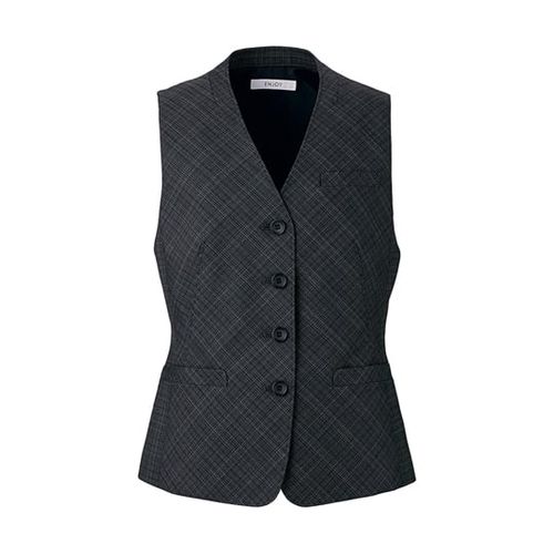 カーシーカシマ ENJOY ベスト CLASSICO GLEN PLAID グレー 5号 EAV806(68-0893-71) 取り寄せ商品