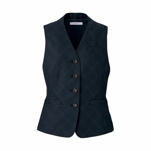カーシーカシマ ENJOY ベスト CLASSICO GLEN PLAID ネイビー 5号 EAV806(68-0893-63) 取り寄せ商品