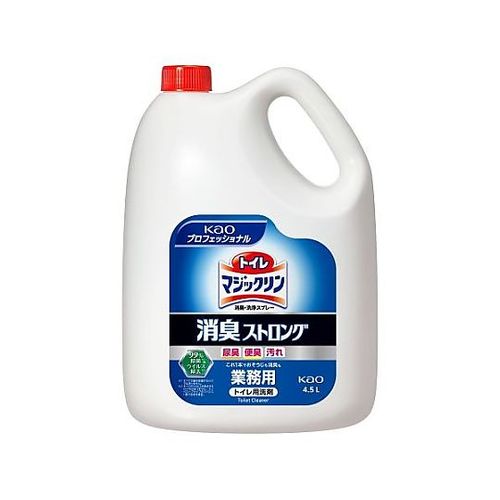 花王プロフェッショナルサービス トイレ洗剤(マジックリン消臭ストロング) 4.5L (4個) EA922KD-12A(62-2673-05) 取り寄せ商品|ナノズ 店