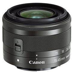 キヤノン CANON キャノン EF-M15-45mm F3.5-6.3 IS STM(グラファイト) EF-M15-45ISSTM(0572C001) 取り寄せ商品