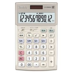 カシオ計算機 CASIO JS-20WKA-GD-N 実務計算器 12桁 検算 ジャスト手合い ゴールド 製造会社店卸し資産品