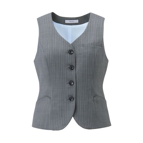 カーシーカシマ ENJOY ベスト HIGH STRETCH WOOL グレー 5号 EAV712(68-0892-26) 取り寄せ商品 14,307円