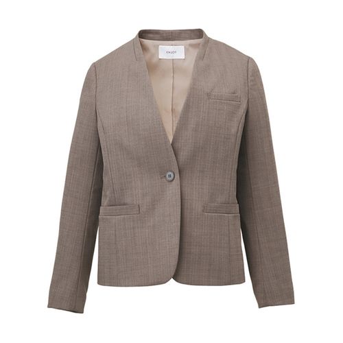 カーシーカシマ ENJOY ジャケット AURA HERRINGBONE グレージュ 5号 EAJ751(68-0872-50) 取り寄せ商品｜ナノズ　店
