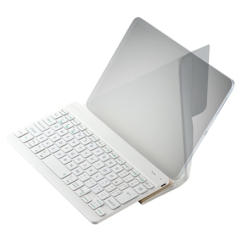 エレコム ELECOM ワイヤレス キーボード Bluetooth 薄型 充電式 スタンド付 Slint ホワイト(TK-TM15BPWH) メーカー在庫品