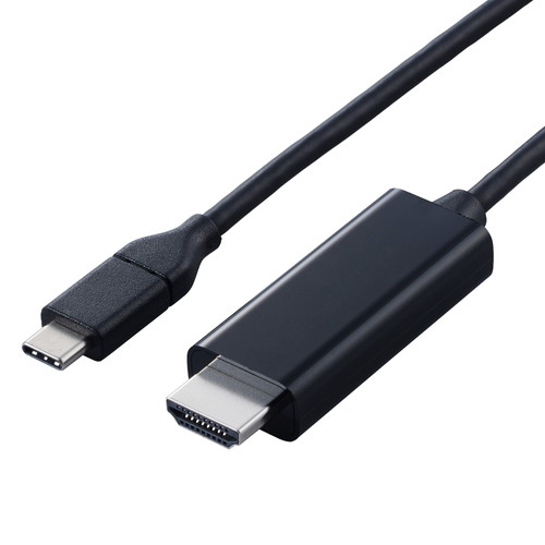 エレコム ELECOM USB Type-C - HDMI 変換 ケーブル 5m 4K 60Hz ブラック(CAC-CHDMI50BK2) メーカー在庫品