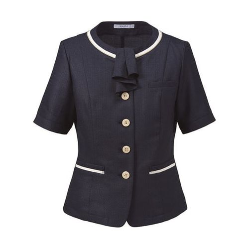 カーシーカシマ ENJOY オーバーブラウス PURE TWEED PLUS ネイビー 5号 ESA833(68-0898-44) 取り寄せ商品|ナノズ 店